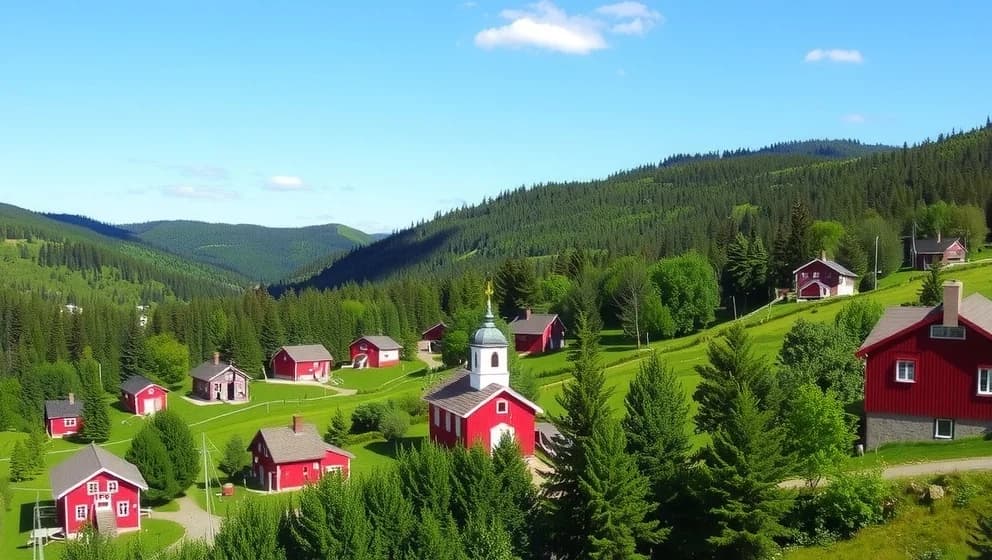 Vilken by i Dalarna har 5 bokstäver