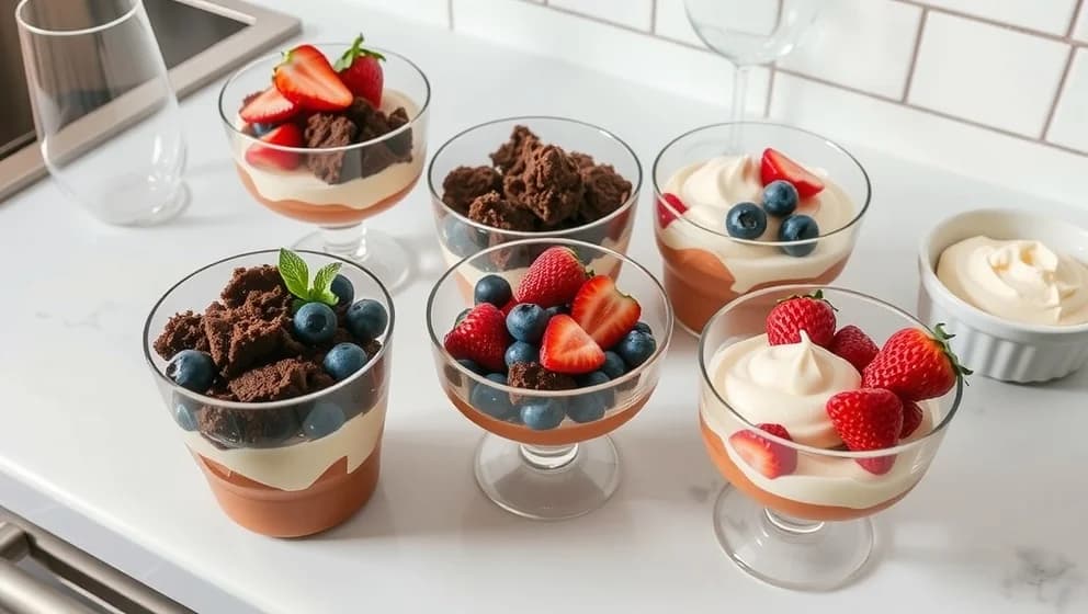 Dessert i glas du förbereder dagen innan