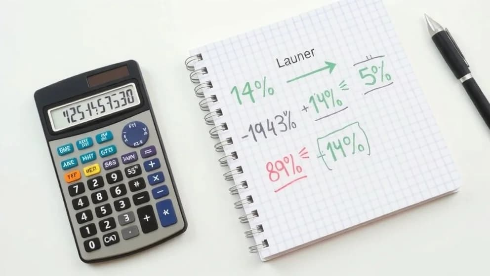 Hur räknar man ut procent på miniräknare