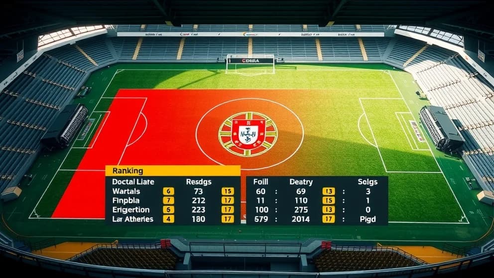 Portugals herrlandslag poängställning i fotboll