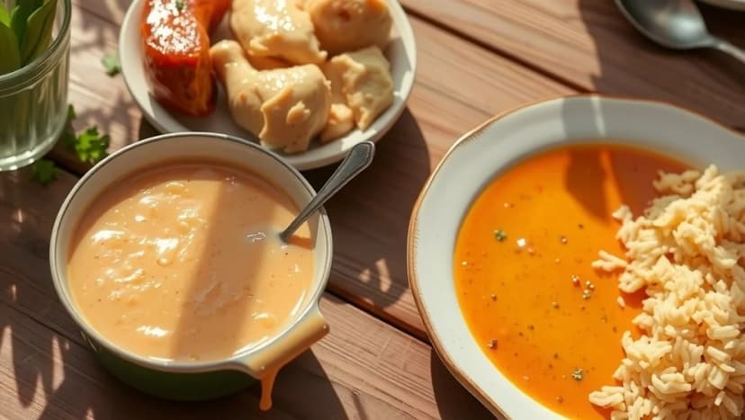 Bästa sås till kyckling och ris hemma